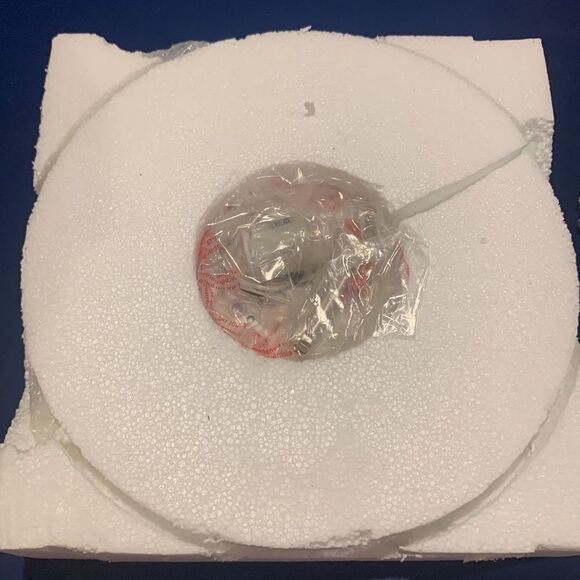 Set of 2 White Swirl Glass Flushmount Ceiling Lights – Square Fixtures - Picture 4 of 10